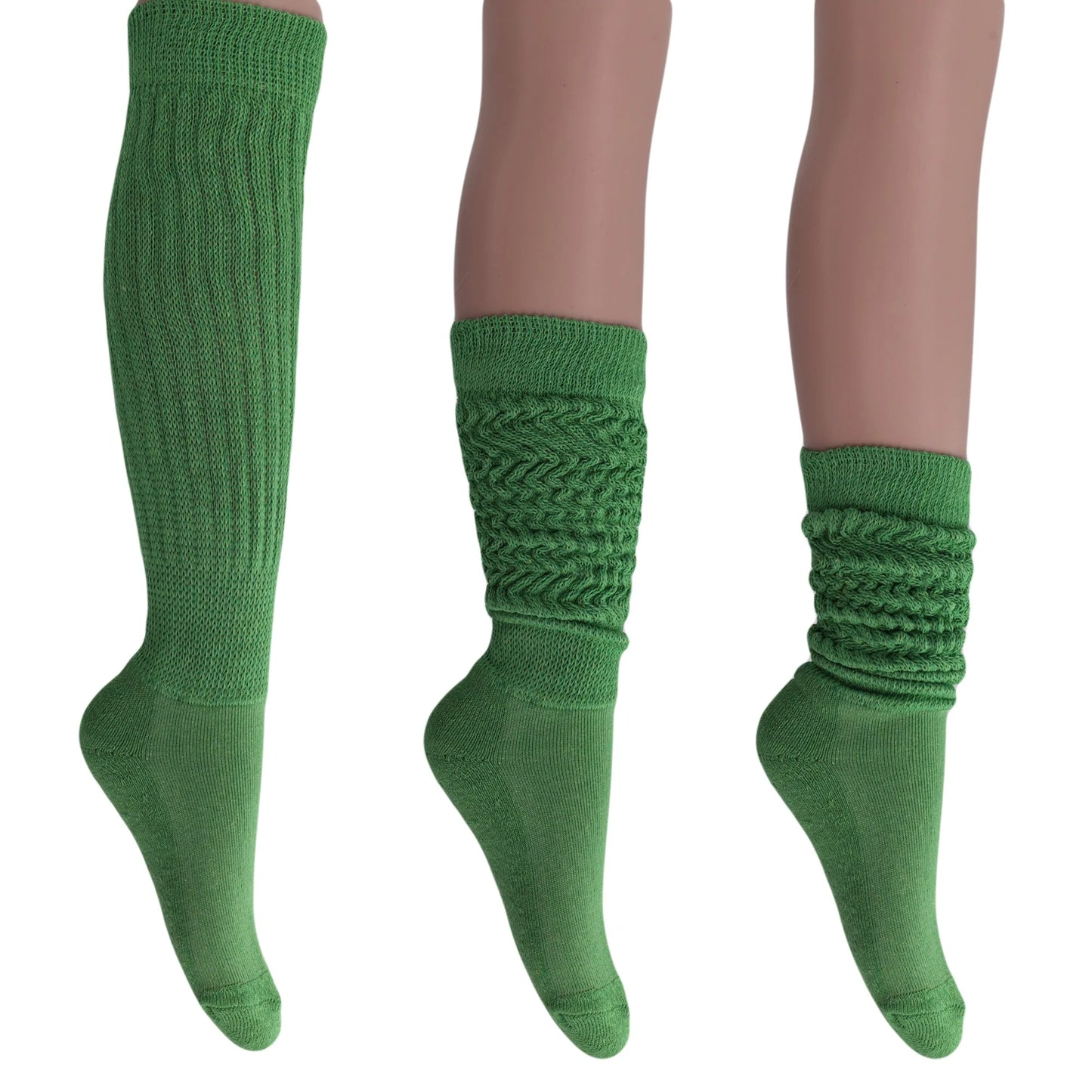 Women'S Extra Long Heavy Slouch Socks – 6 Pairs, Size 9-11 | Soft Cotton, Retro & Versatile