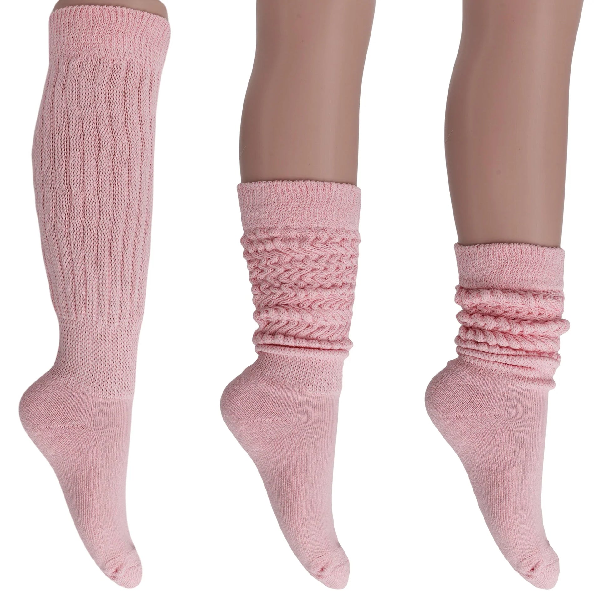 Women'S Extra Long Heavy Slouch Socks – 6 Pairs, Size 9-11 | Soft Cotton, Retro & Versatile